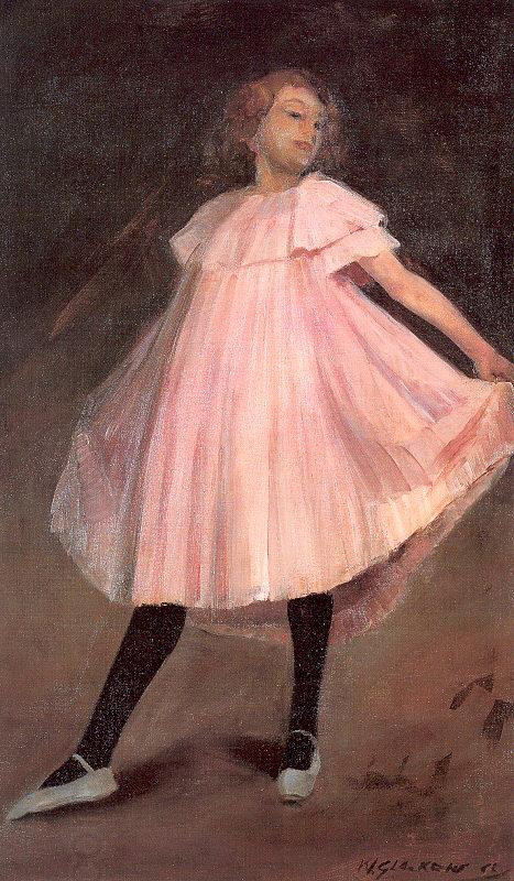 Glackens, William James Dancer in a Pink Dress China oil painting art